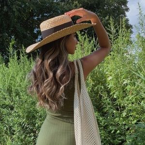 Oversized Woven Straw Hat